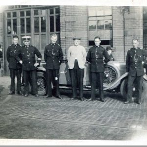 Police Officers outside with their new Police Car